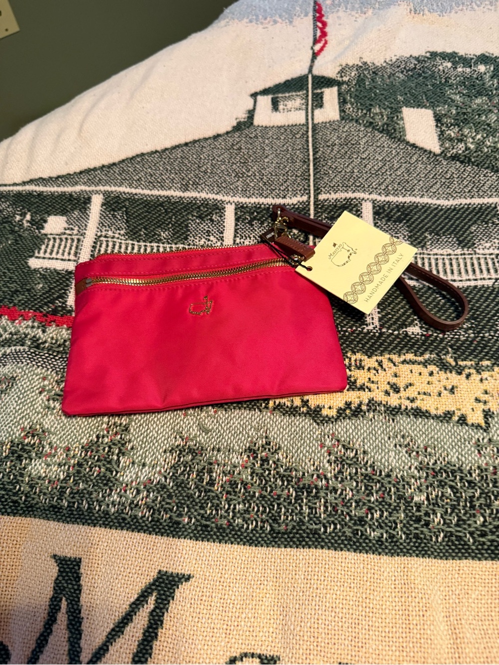 Red Wristlet Pouch - Unbranded Compact Bag